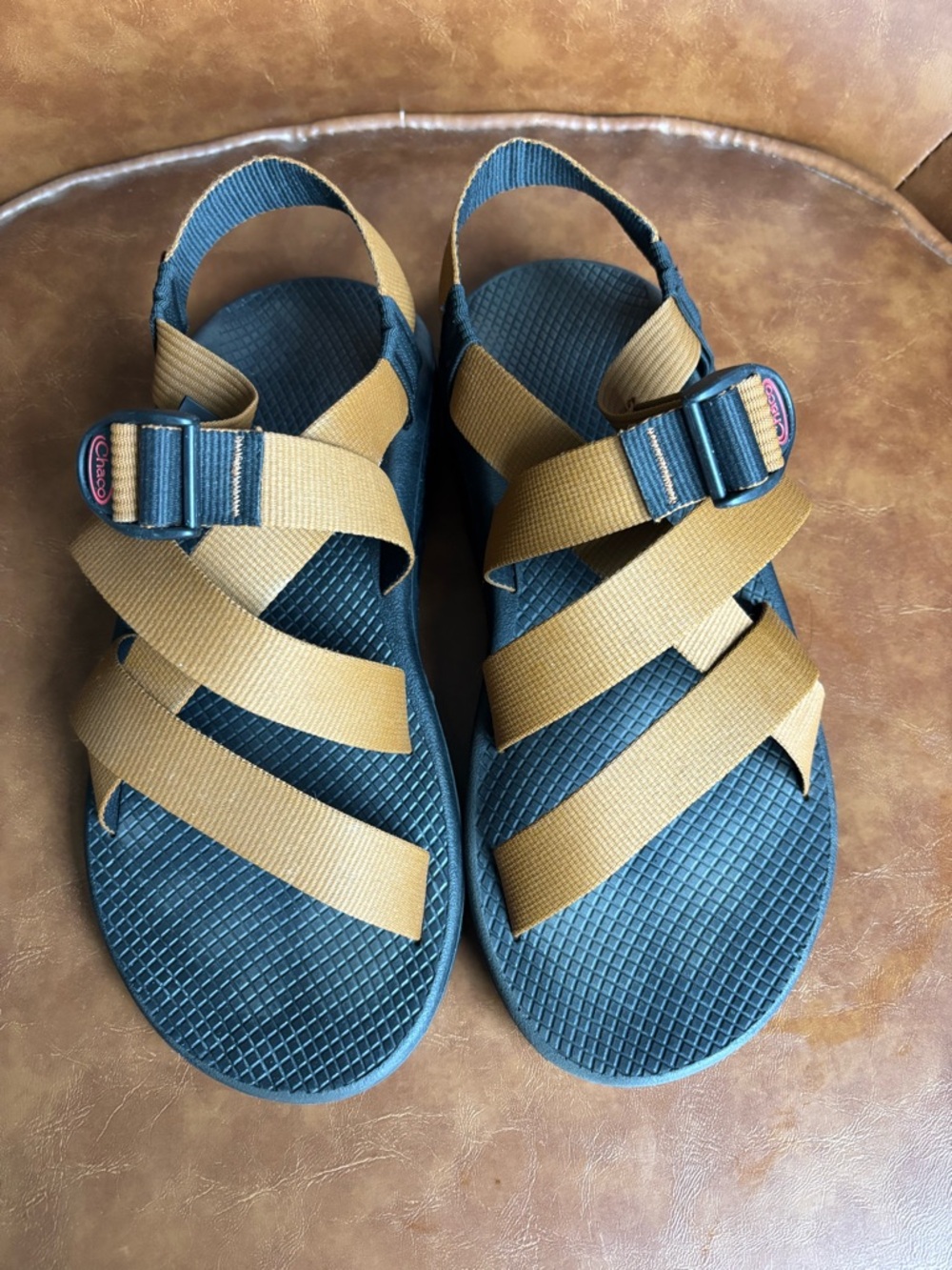 Chaco Z1 Classic Sporty Strappy Sandals Rust Brown Black Hiking Rafting M10 - Picture 4 of 8